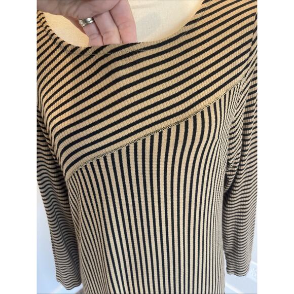 Soft Surroundings Riley Dress Long Sleeve Maxi Ribbed Large Lagenlook - Picture 2 of 9